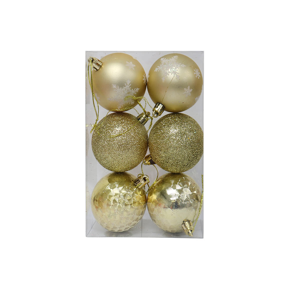 Adorno Navidad Bolas 6Cm 6 Piezas Mia-10496