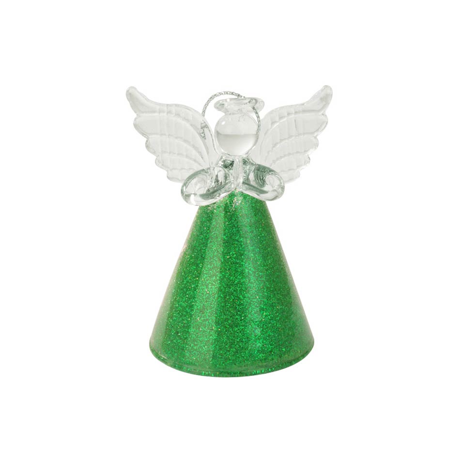 Angel Colgante Vidrio Verde 8Cm Mia-20818