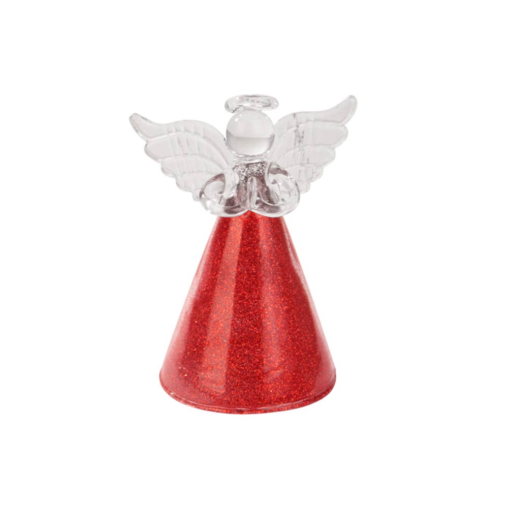 Angel Colgante Vidrio Rojo 8Cm Mia-20819
