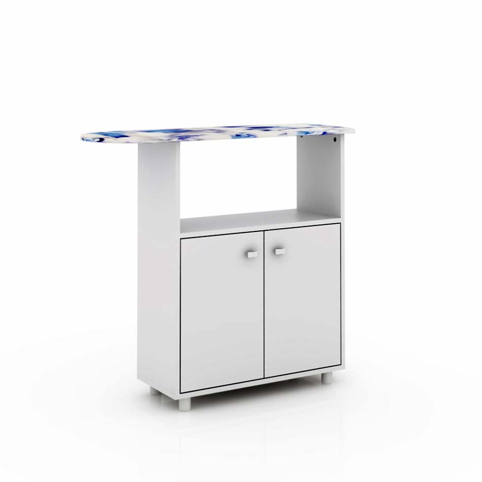 Mueble Mdp Para Planchado Con Puertas Tecno Mobili Blanco Tp30400001