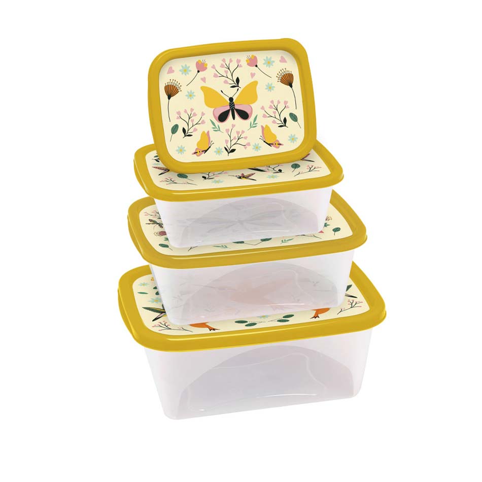 Repostero Plástico Rectangular Decorativo 4 Piezas Jaguar 4023