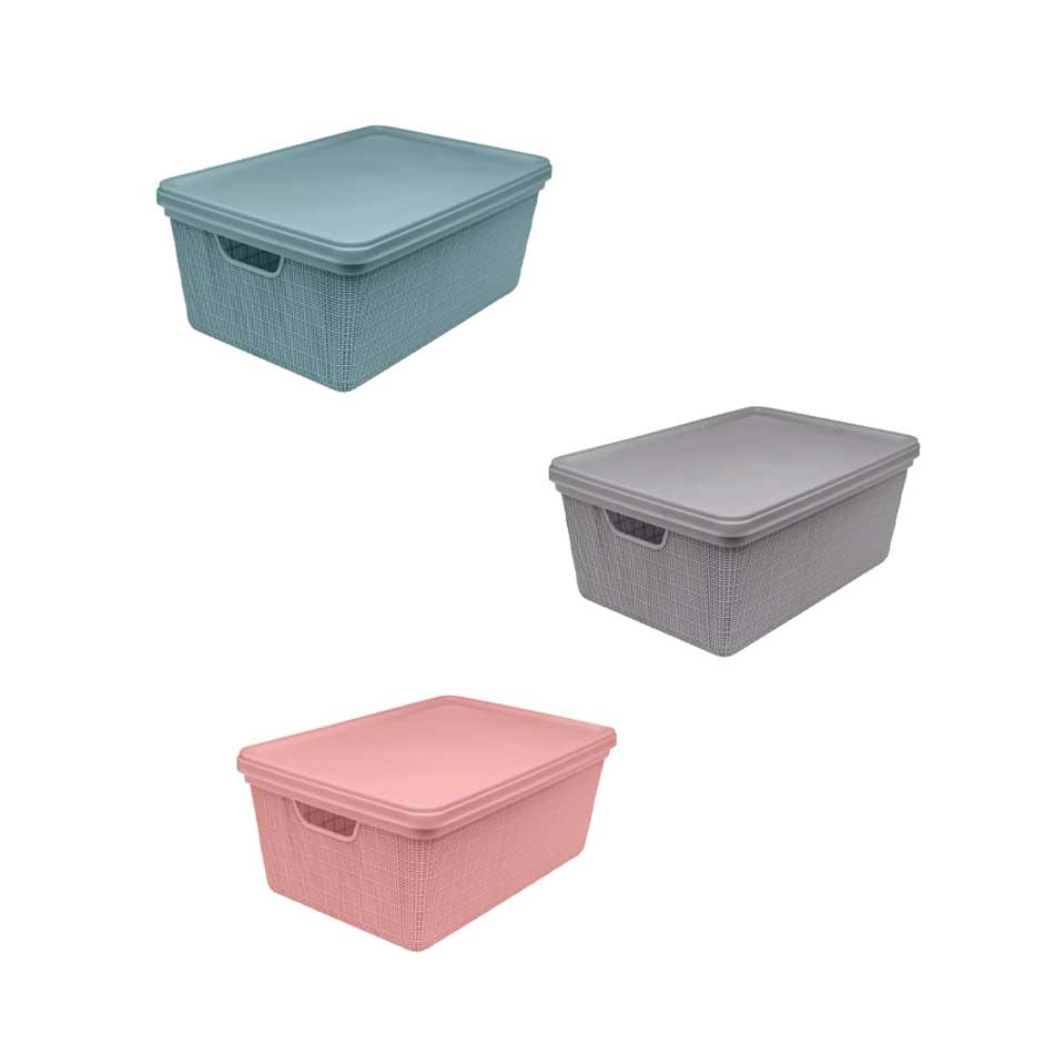 Canastilla Con Tapa Juta 1,8 Litros Jaguar 3126