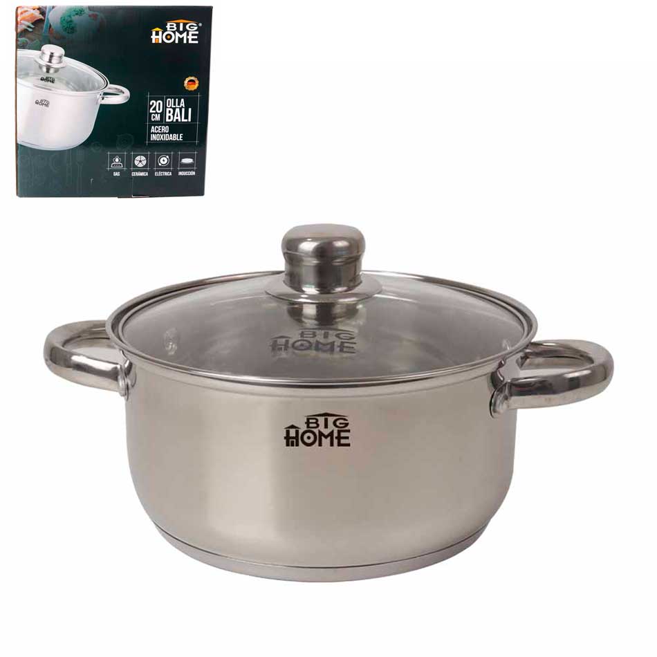 Olla con Asas Laterales Bali 20cms Big Home AM6320