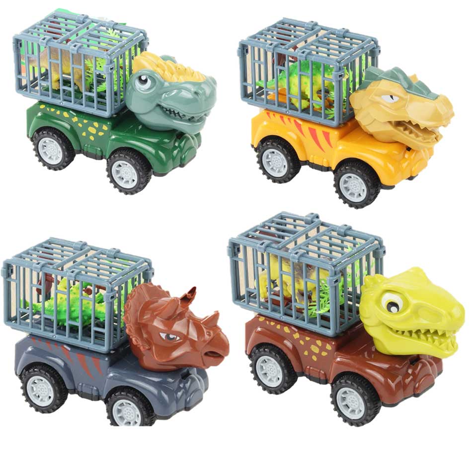Set Carros Dino Con Jaula Ll-09