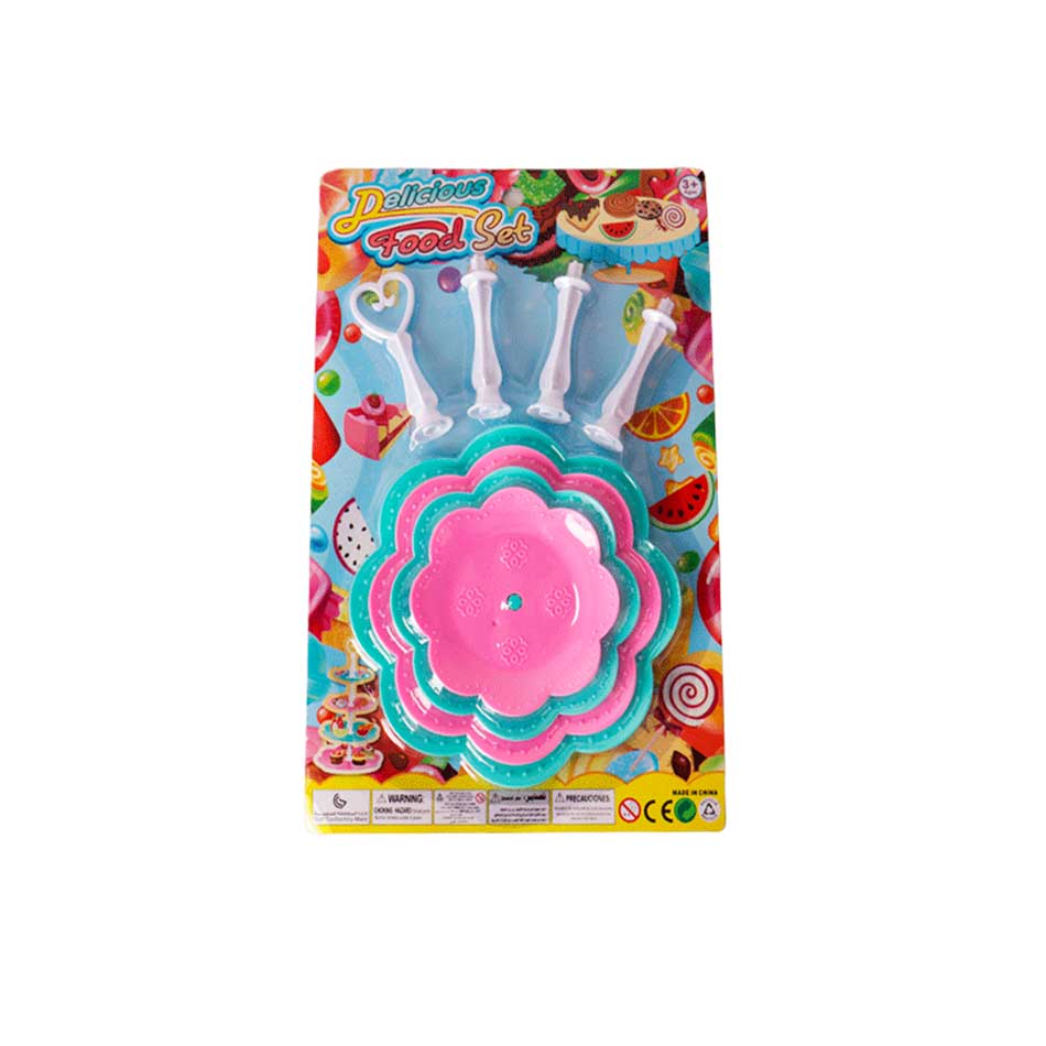 Kit Porta Bocaditos 4 Niveles Plástico Delicious 037