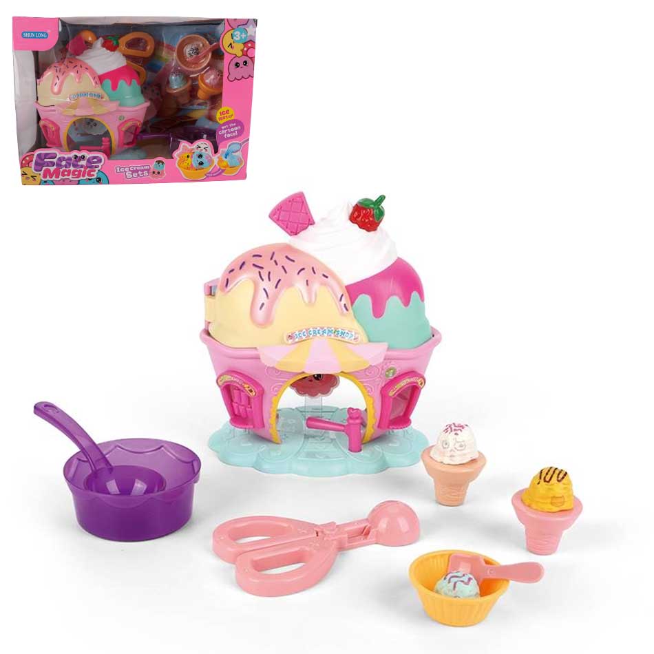 Set Plastico De Heladeria Infantil Face Magic Sl326992