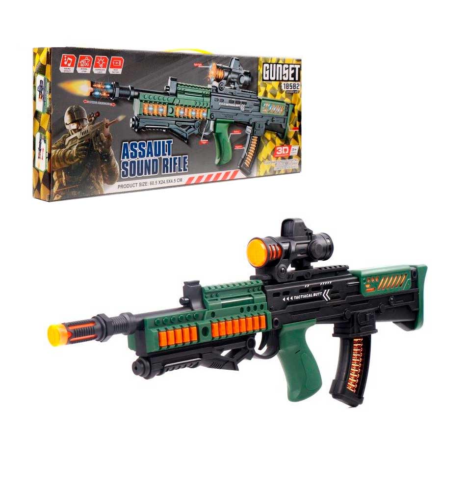 Metralleta C/Luces-Son Gunset Jq215B