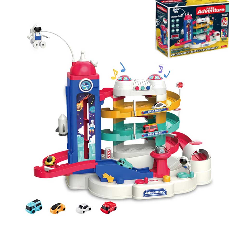 Pista Carro C/Luces 28 Piezas Mw0061