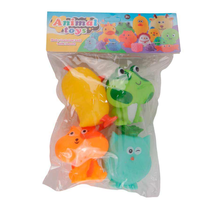 Set Animales Chillones Funda 4 Piezas Surtido 8989-211