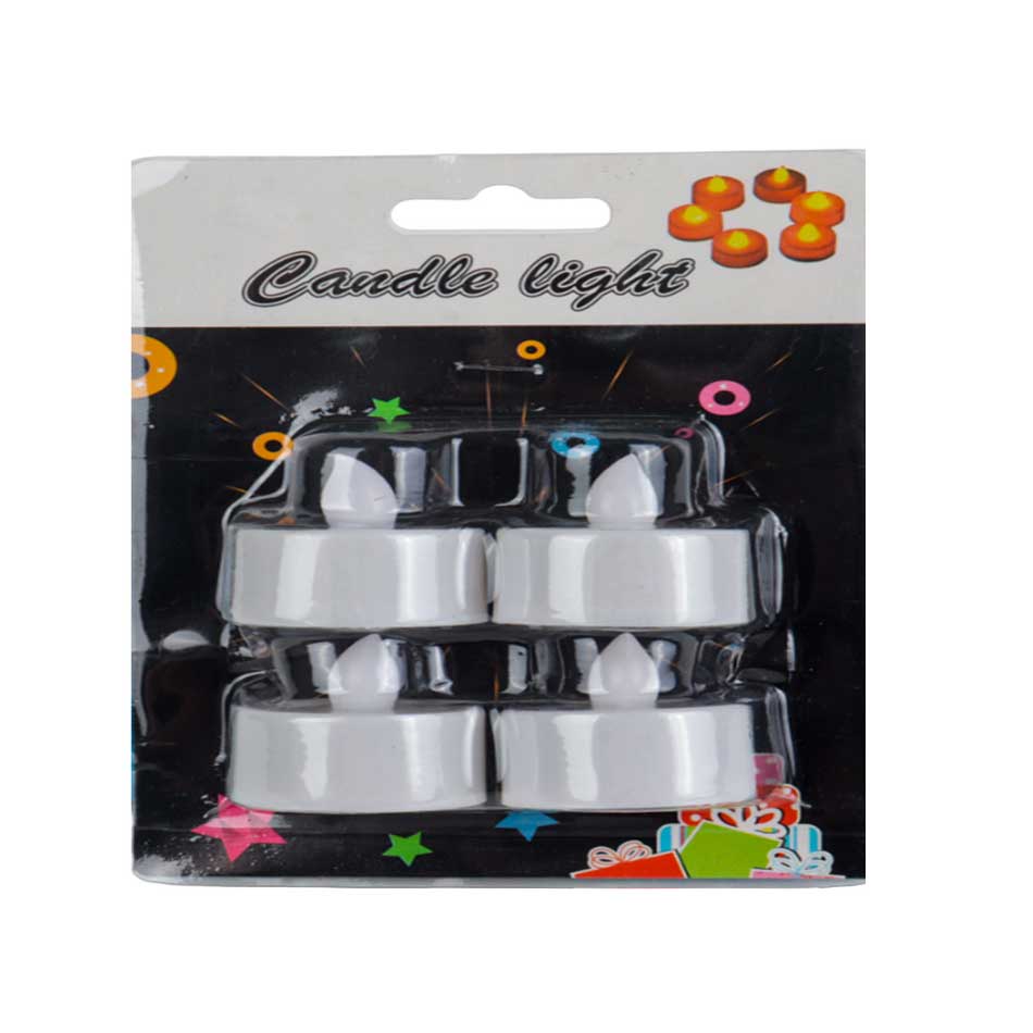 Set de 4 Velas con Luz Blanca MIA11360