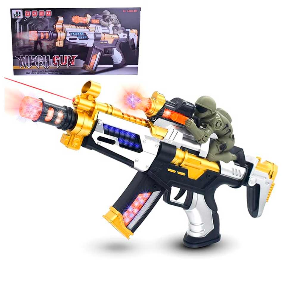 Metralleta C/Luces Caja Jq3011B