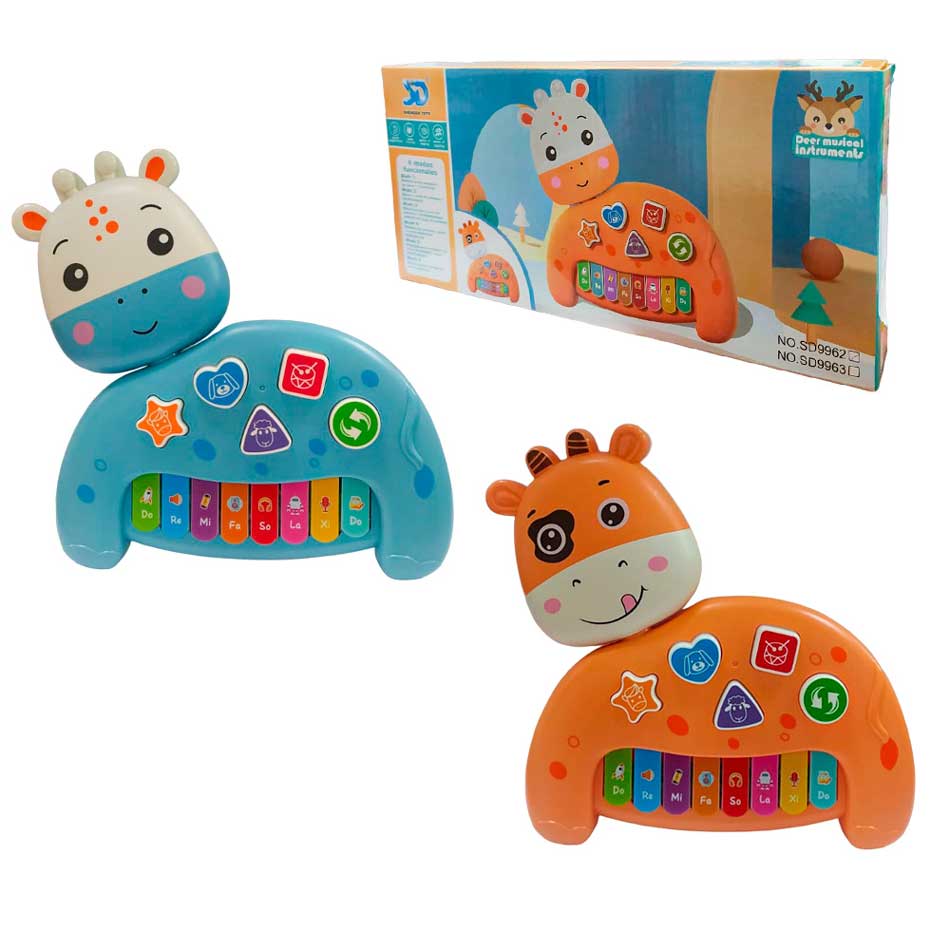 Juguete Xilofono Vaca Musical Caja Sd9962