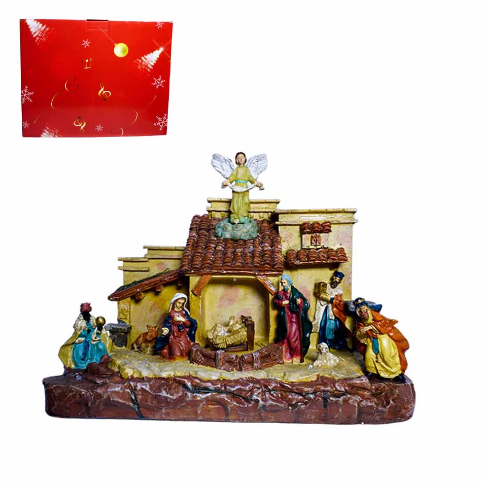 Nacimiento Resina Con Luz Mia11037