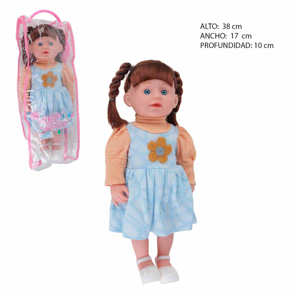 Muñeca Baby May May Con Bolsa 38Cm A221F