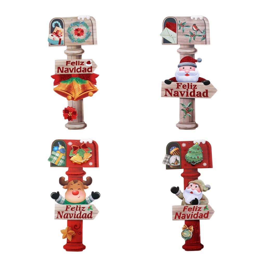 Letrero Buzón Feliz Navidad Mia11239