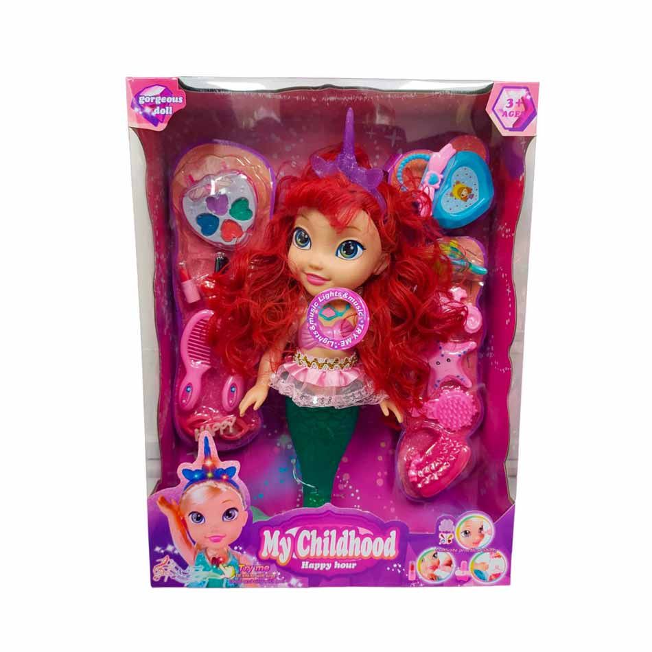 Muñeca Sirena My Childhood Accesorios Belleza | Sr230M
