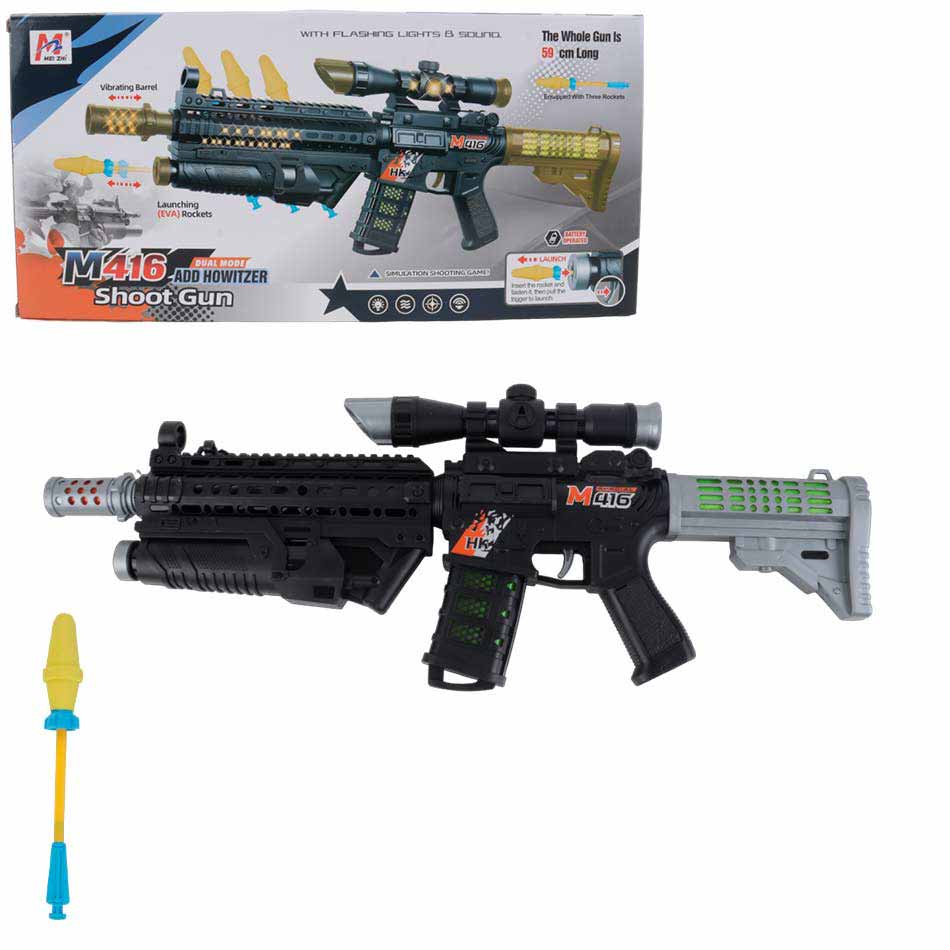 Metralleta Con Luz Son Caja 5511