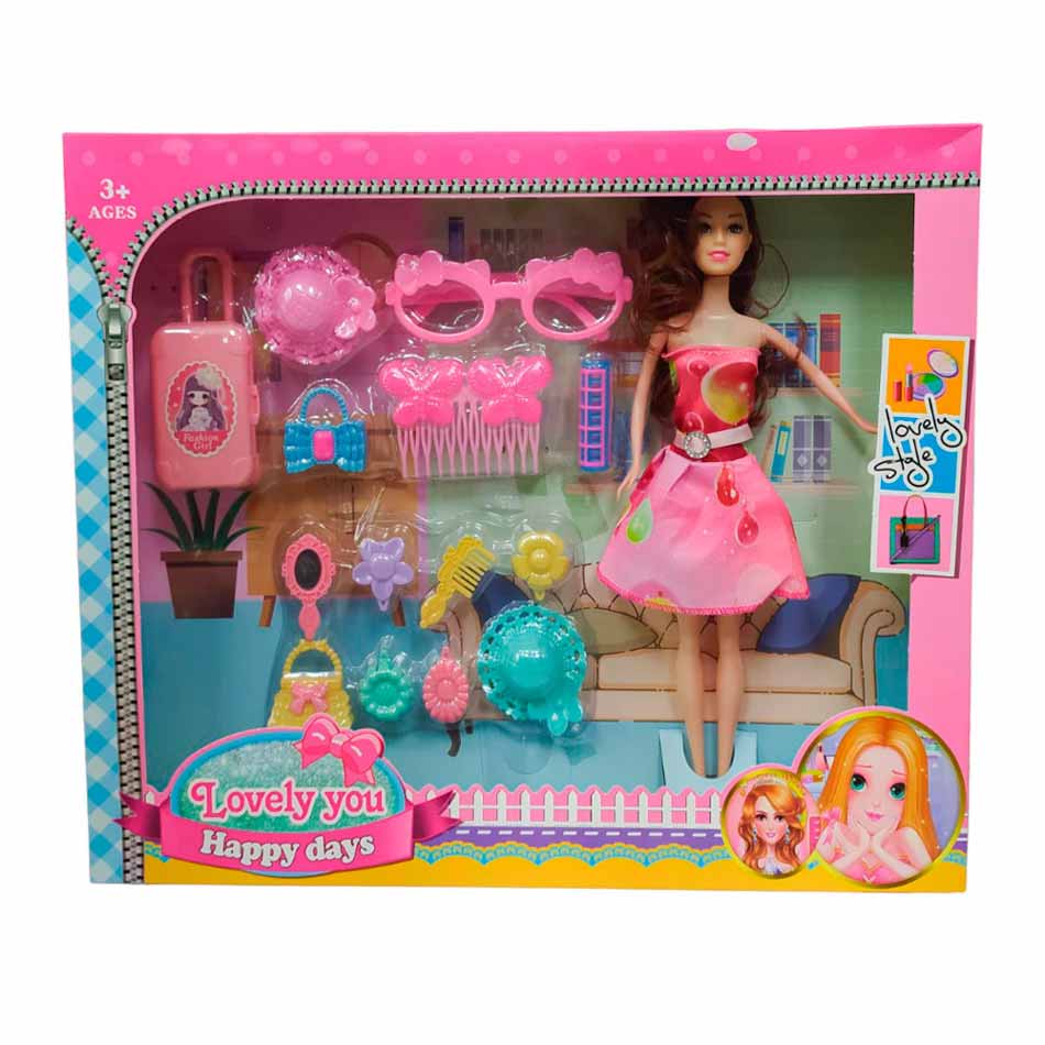 Muñeca Lovely Staly Accesorios Caja 827-1