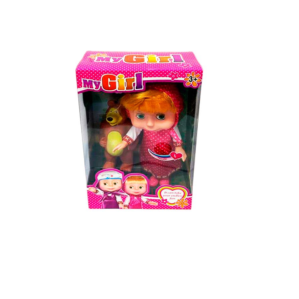 Muñeca Con Oso Mi Girl Surtido Caja 3052