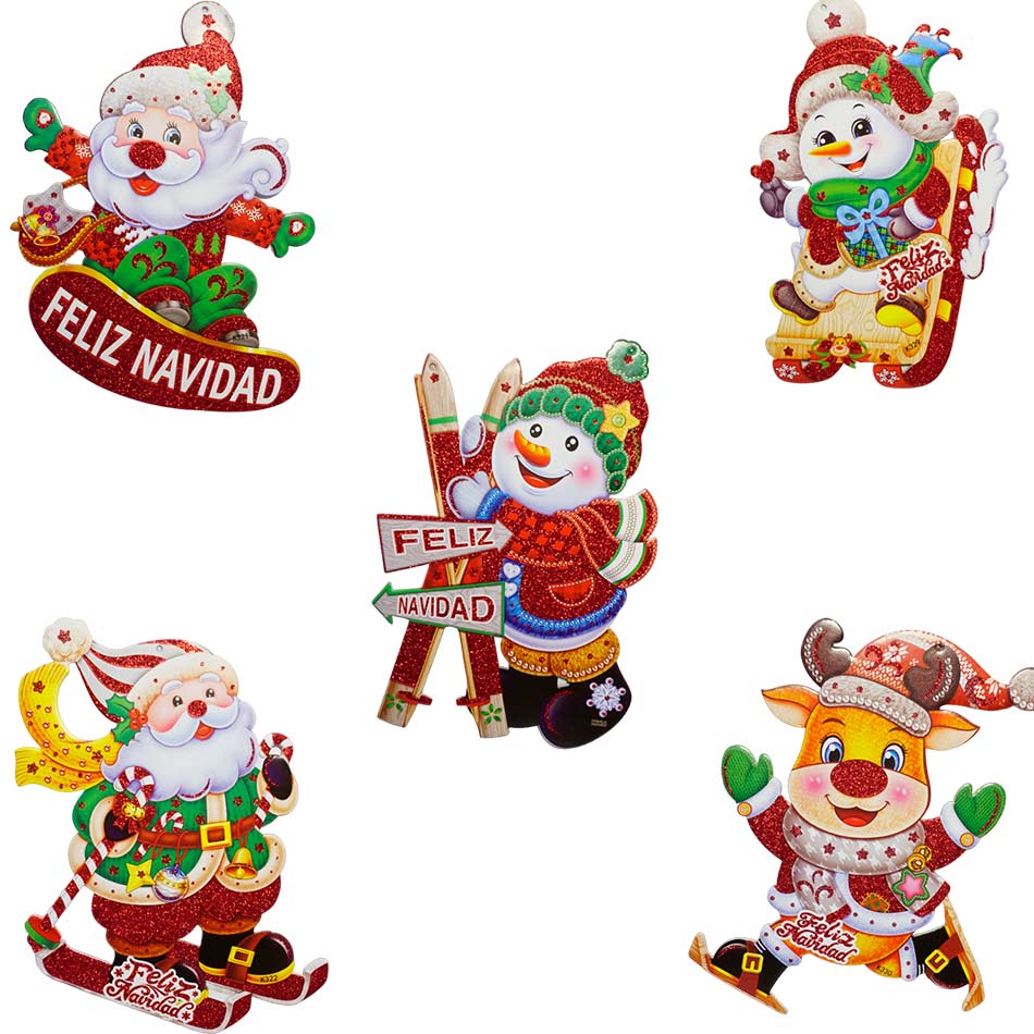 Letrero Colgante Feliz Navidad Mia11236