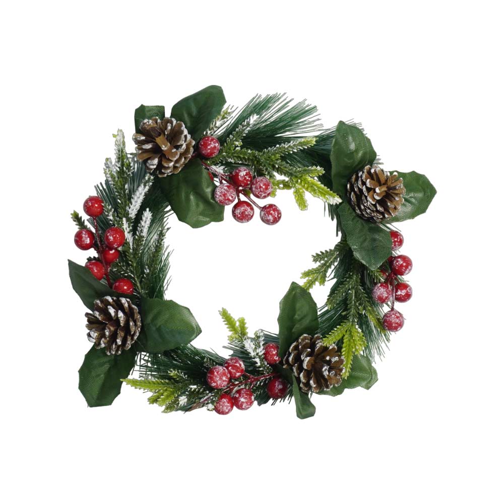 Corona Navideña con Piñas 22cm MIA11288