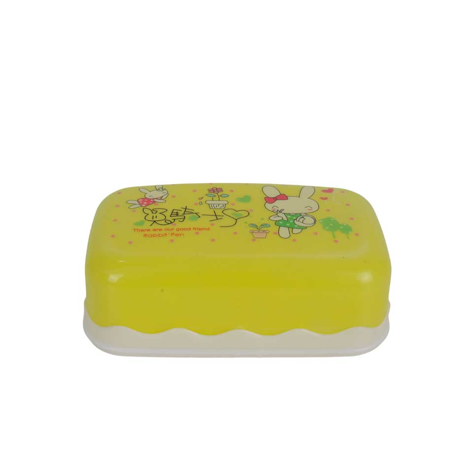 Jabonera Plastica Rectangular Con Tapa Mia12592