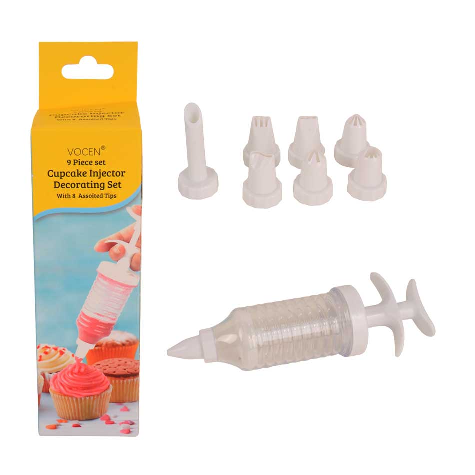 Decorador Plastico De Torta 9 Piezas Mia12510