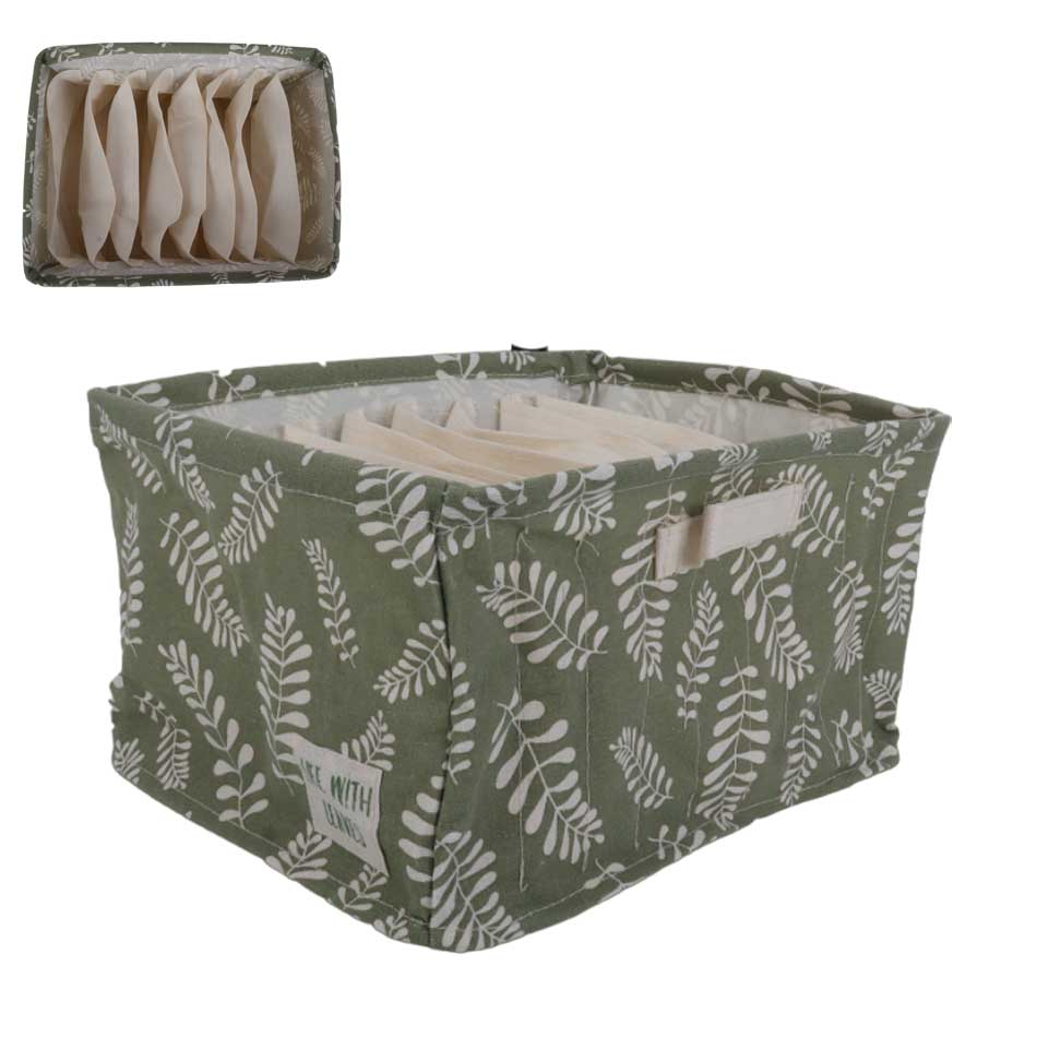 Cesto De Tela Con Divisiones 32X25X17Cm Mia11698