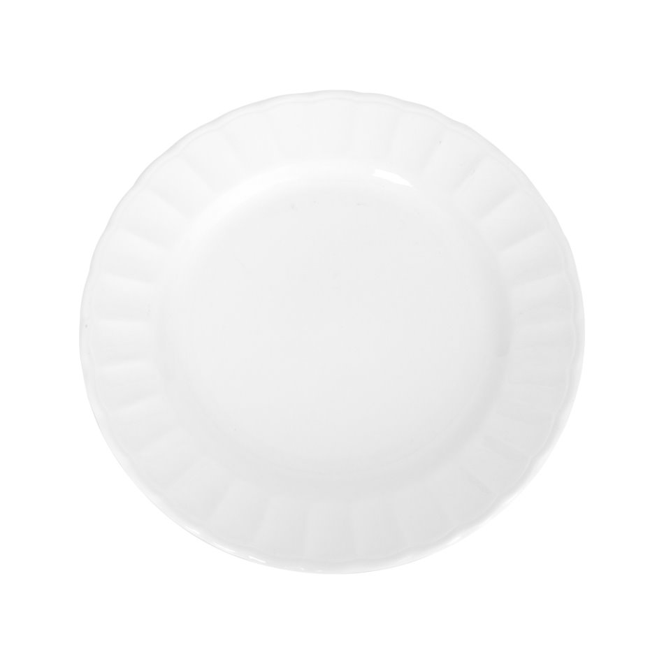 Plato Redondo Pando Caribe 28Cm Corona Blanco Pl1100102712