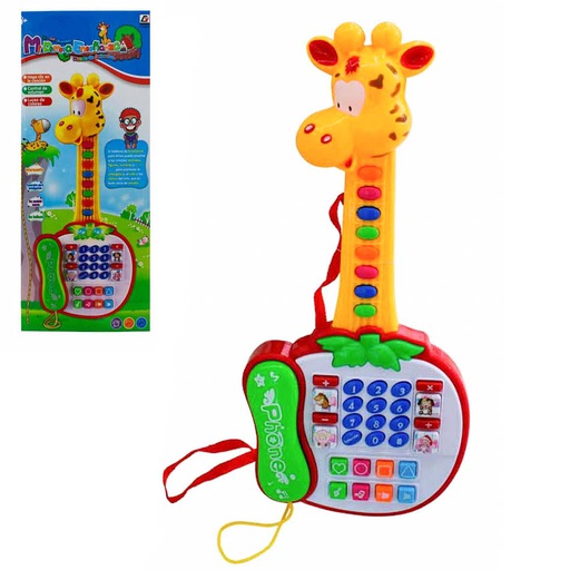 [6100303] Guitarra De Juguete Infantil Con Diseño De Jirafa Cy6020C
