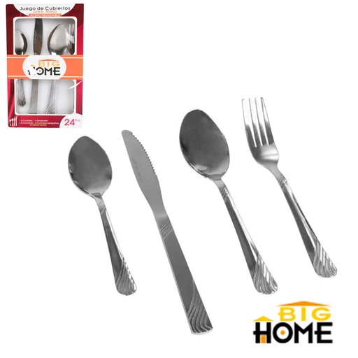 [1200336] Juego Cubierto Big-Home 24 Piezas F19