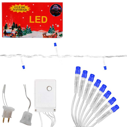 [6201836] Luces Navidad Arrocillo 100L Azul Mia-4217A