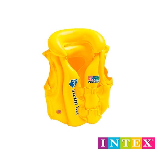 [6300008] Chaleco Salvavidas Inflable Intex Amarillo 58660Eu