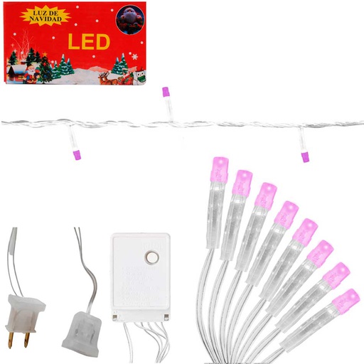 [6201852] Luces Navidad Led Arroc 200L Mia-4218F Fucsia