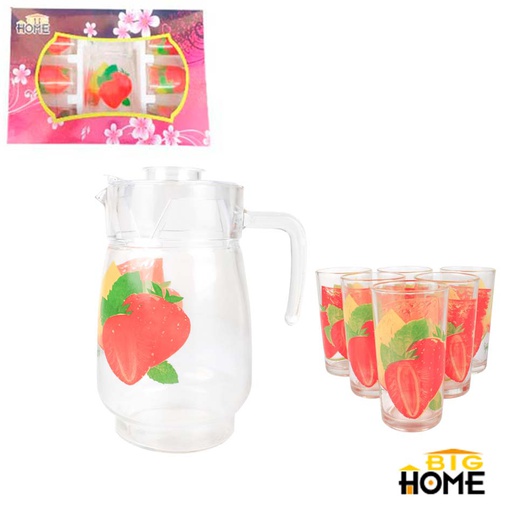 [1201413] Set Jarra C/Vaso Big Home 10 Onzas 7 Piezas 133-7