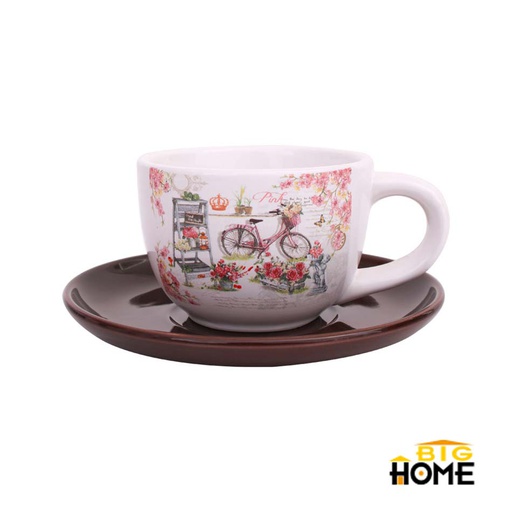 [1202063] Taza Con Plato Big Home Dolom Hc127-G Bici