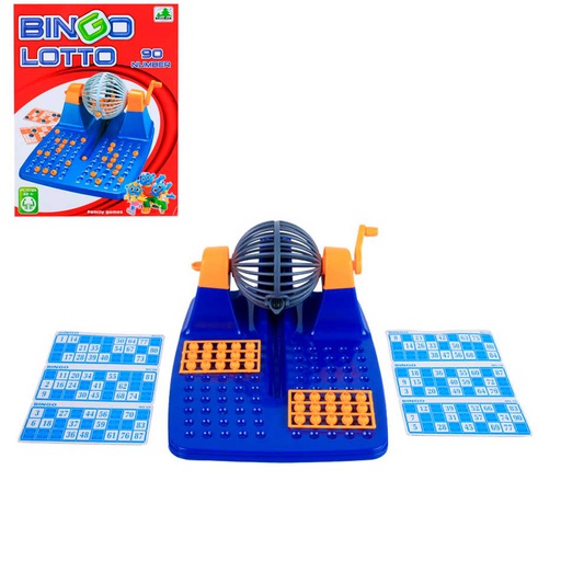 [6100492] Juego De Bingo Lotto Manual Con 24 Card 8228A