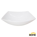 Plato Hondo Opal Cuadrado 11.5" Big Home Blanco JFW115/3