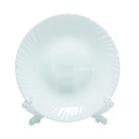 Plato Tendido Opal Redondo 10.5" Big Home Blanco LHP105/6