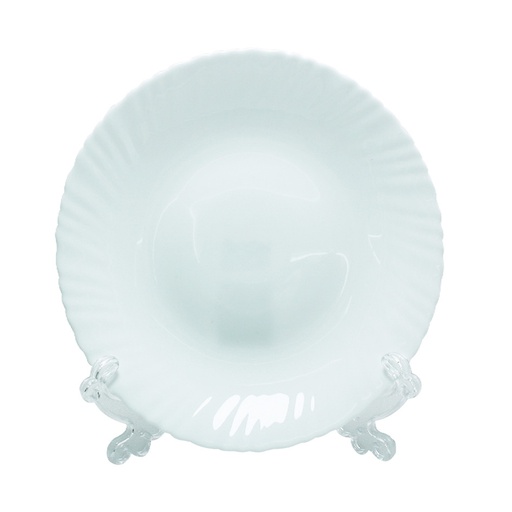[1204701] Plato Tendido Opal Redondo 10.5" Big Home Blanco LHP105/6
