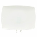 Plato Tendido Opal Rectangular 15" Big Home Blanco JCFP150/2