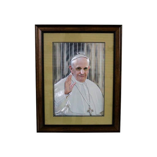 [1300983] Cuadro Papa Francisco Vertical 59X75Cm Xs221