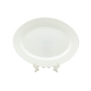 Plato Tendido Opal Ovalado 12" Big Home Blanco LYP120/2
