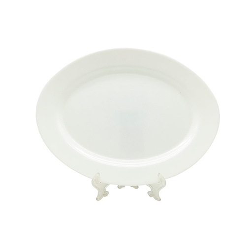 [1204706] Plato Tendido Opal Ovalado 12 pulgadas Big Home Blanco LYP120/2