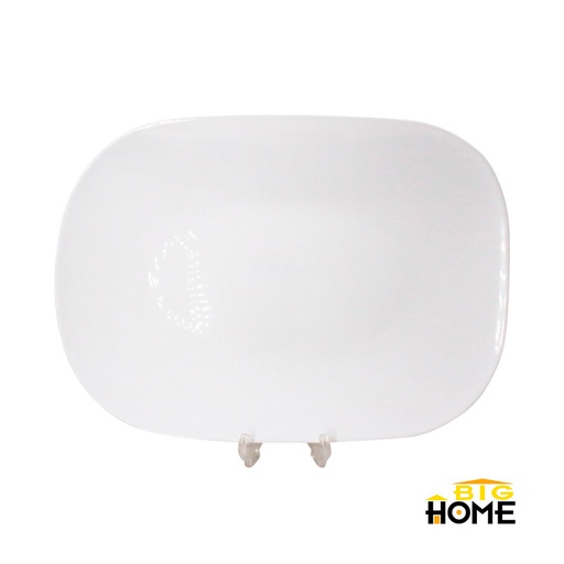 [1204712] Plato Tendido Opal Rectangular 12 pulgadas Big Home Blanco CFP120/2