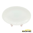 Plato Tendido Opal Ovalado 12" Big Home Blanco LHYP120/2