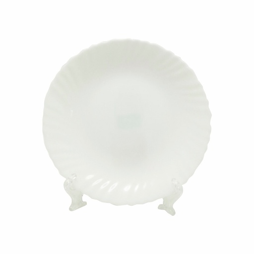 [1204694] Plato Tendido Opal Redondo Labrado 7.5" Big Home Blanco LHP75/6
