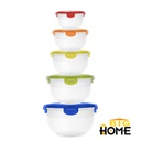 Repostero Plástico Redondo 5 Piezas Big Home Flb12345