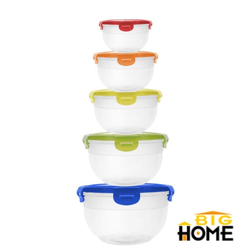 [1101559] Repostero Plástico Redondo 5 Piezas Big Home Flb12345