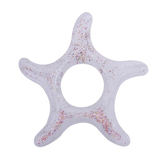 [6300129] Flotador Estrella Trasparente Brillante 120Cm Mia-P12